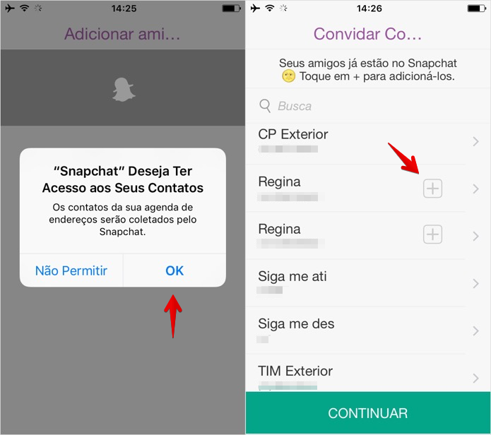 Adicionando amigos no Snapchat (Foto: Reprodução/Helito Bijora) (Foto: Adicionando amigos no Snapchat (Foto: Reprodução/Helito Bijora) ) Adicionando amigos no Snapchat (Foto: Reprodução/Helito Bijora) (Foto: Adicionando amigos no Snapchat (Foto: Reprodução/Helito Bijora) )