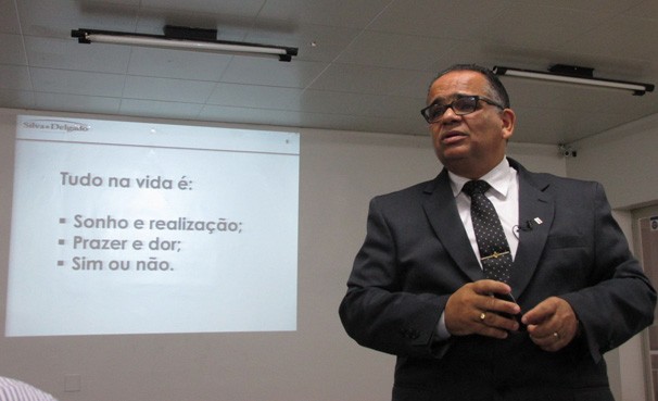 O workshop foi ministrado pelo Dr. Antônio Cláudio consultor técnico de finanças da Clube (Foto: Katylenin França/ Rede Clube)