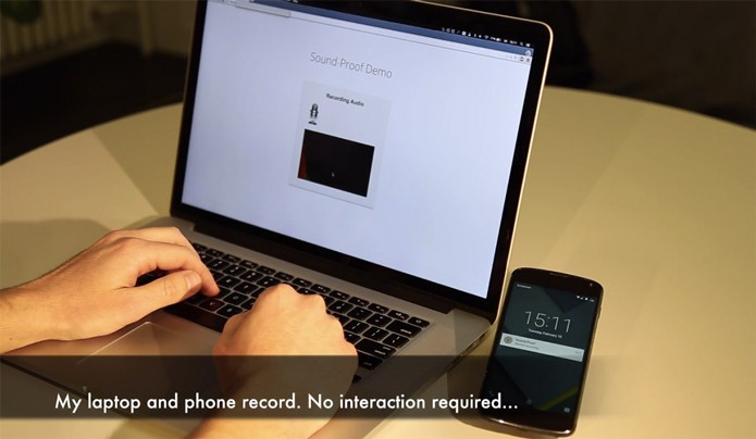 Sistema usa sons do ambiente para identificar se computador e celular estão no mesmo lugar, o que confere legitimidade a uma tentativa de login (Foto: Divulgação/SoundProof)