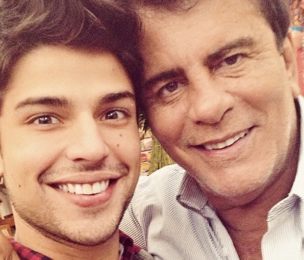 Diego Montez e o pai, Wagner Montes (Foto: Arquivo pessoal)