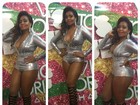 Gaby Amarantos usa figurino justo durante show em Brasília