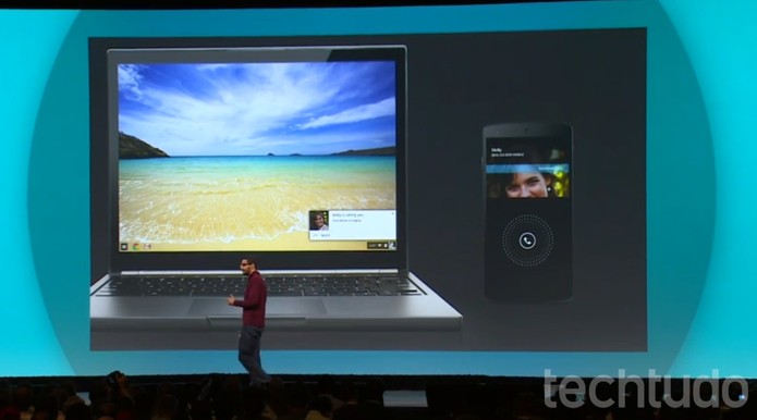 O Chromebook espelha as notificações de seu Android (Foto: Reprodução / Google) O Chromebook espelha as notificações de seu Android (Foto: Reprodução / Google)