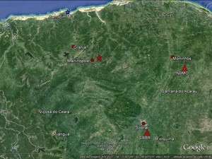 Três tremores de terra foram registrados em duas cidades da Região Norte do Ceará (Foto: LabSis/UFRN)
