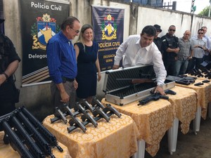 Governo do Estado entregou armamento à Polícia Civil (Foto: Vanessa Lima/G1 RR)