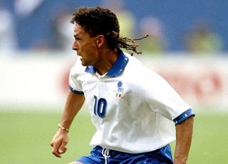Roberto Baggio Copa do Mundo 1994 visual  (Foto: Getty Images)