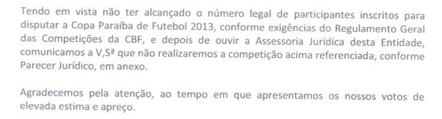 treze, copa do brasil, copa paraíba (Foto: Reprodução / FPF)