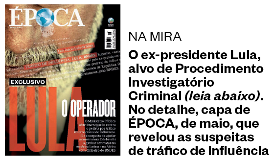 Capa da revista ÉPOCA, de maio, que revelou as suspeitas de tráfico de influência  (Foto: Reprodução)