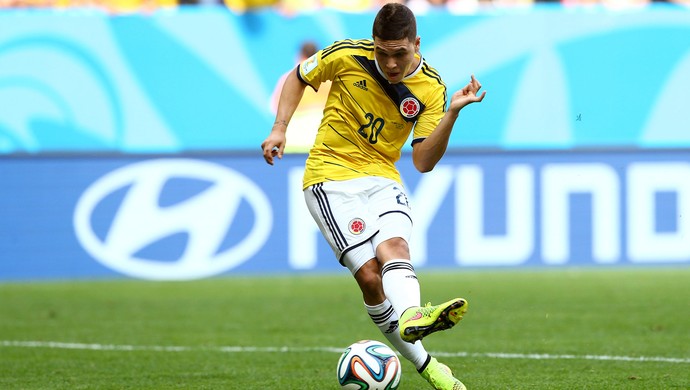 Juan Fernando Quintero - Colômbia x Costa do Marfim (Foto: AP)