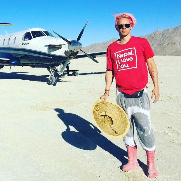 Jared Leto no Burning Man 2015 (Foto: Reprodução / Instagram)