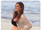 Solange Almeida curte mais um dia de gravidez: 'Amor incondicional'