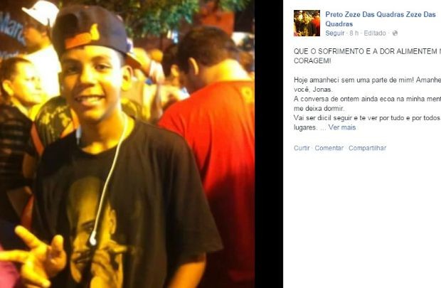 Em rede social, Preto Zezé lamentou morte do filho (Foto: Facebook/Reprodução)
