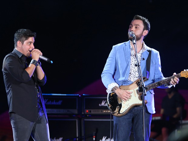 Jorge e Mateus brilham com sua performance no palco (Foto: Rubens Cerqueira/TV Globo)