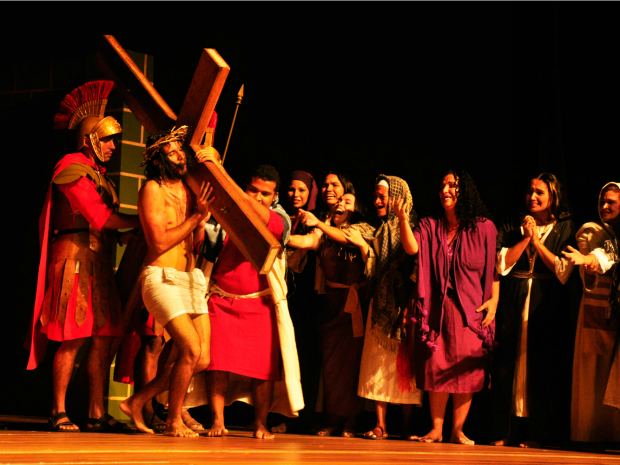 Espetáculo Jesus, O Cristo será apresentado nesta sexta (25) e sábado (26) no Theatro José de Alencar (Foto: Secult/G1/Divulgação)