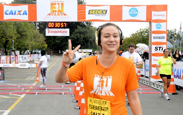 Maria Pinna completa a Corrida Eu Atleta em São Paulo (Foto: Mauro Horita)