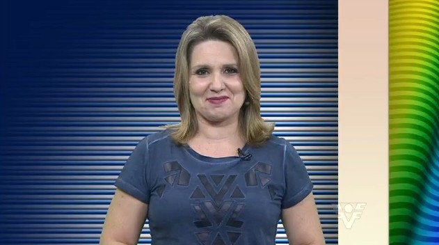 Vanessa Faro no Tribuna Esporte (Foto: Reprodução/TV Tribuna)