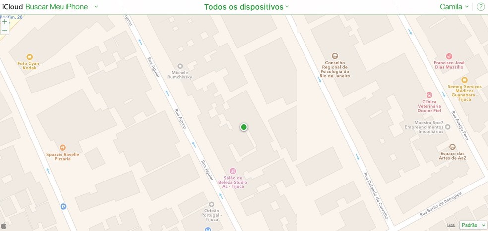 Seu iPhone será localizado (Foto: Reprodução/Camila Peres)