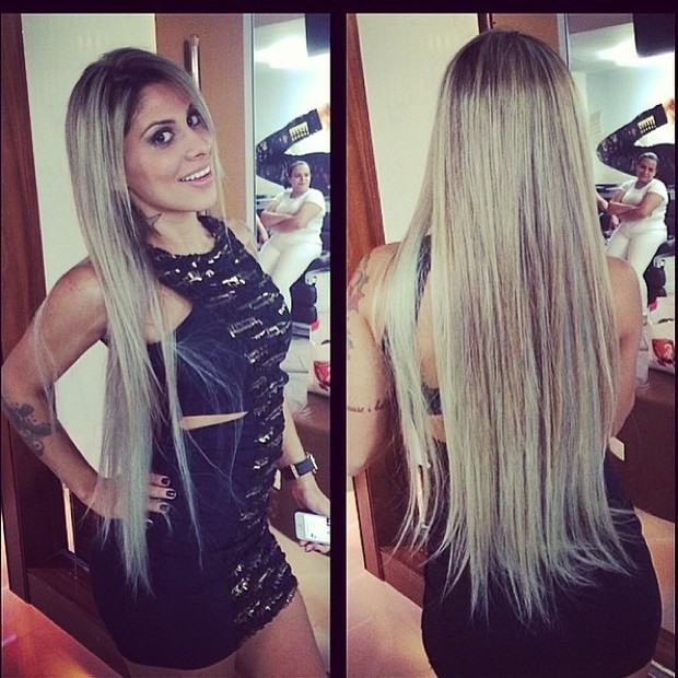 Ex-BBB Vanessa em salão em São Paulo (Foto: Instagram/ Reprodução)