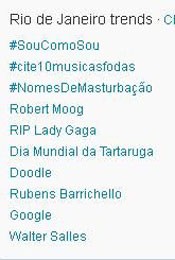 Trending Topics no Rio às (Foto: Reprodução)