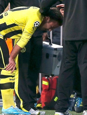 Mario Goetze substituído jogo Real Madrid Borussia Dortmund (Foto: Reuters)