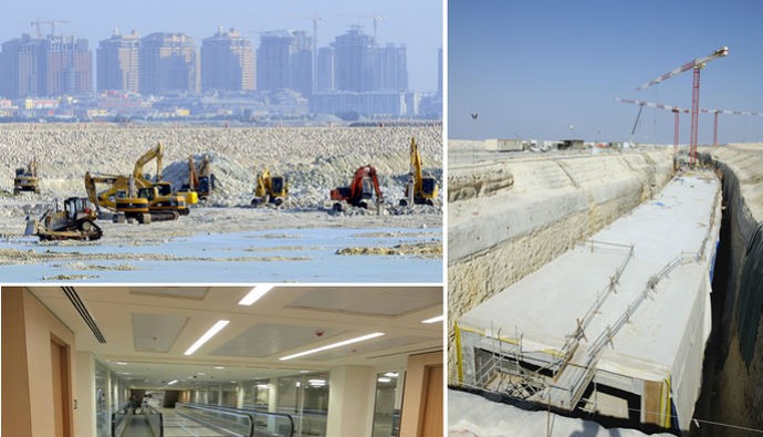Site da empresa responsável mostra obras em Lusail (Foto: Parsons) Site da empresa responsável mostra obras em Lusail (Foto: Parsons)