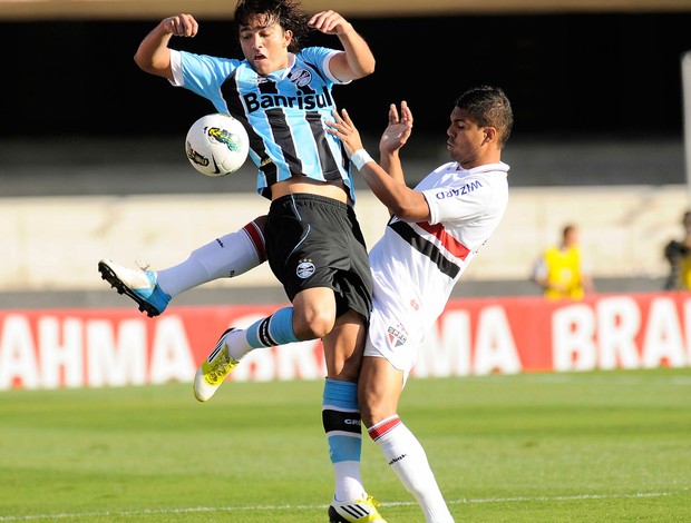 Marcelo Moreno Grêmio Casemiro São Paulo (Foto: Dorival Rosa / Vipcomm)