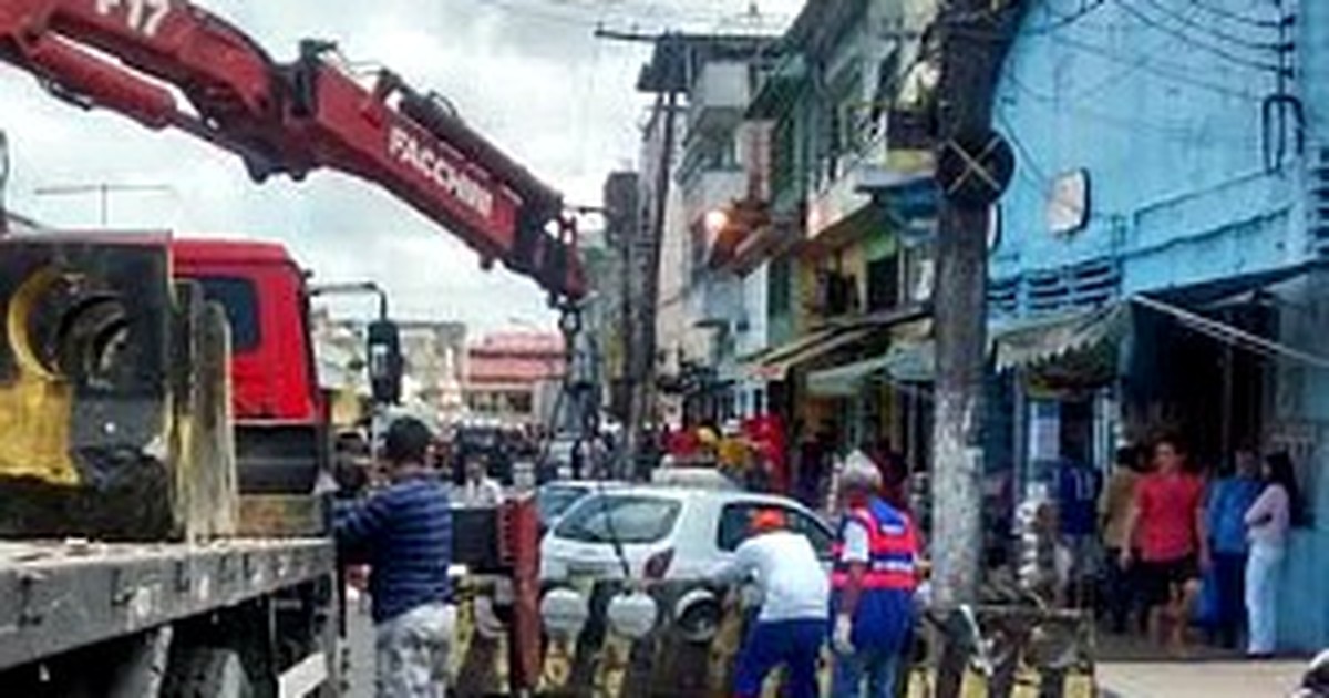 G Cheia Interdita Trecho Da Rua Bar O De S O Domingos Centro De