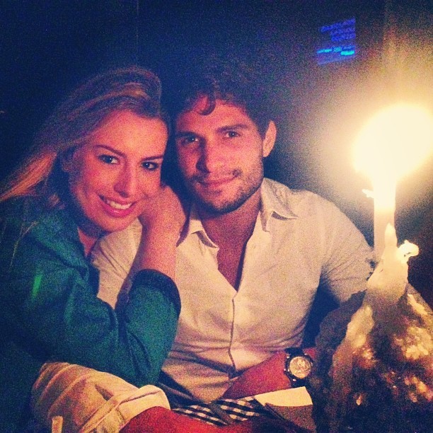 Fernanda e André juntinhos no fim de domingo (Foto: Reprodução/Instagram)