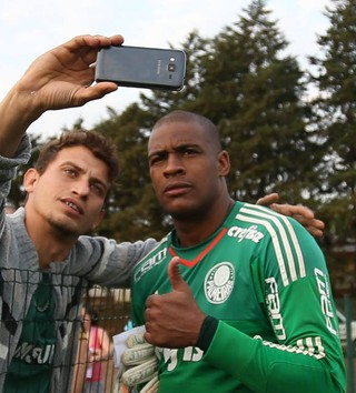 Jailson Palmeiras torcedor (Foto: Cesar Greco/Ag Palmeiras/Divulgação) Jailson Palmeiras torcedor (Foto: Cesar Greco/Ag Palmeiras/Divulgação)