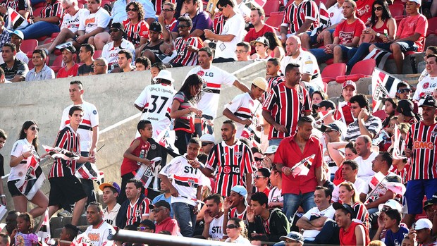 Torcida São Paulo no jogo contra o Fluminense (Foto: Marcos Ribolli)