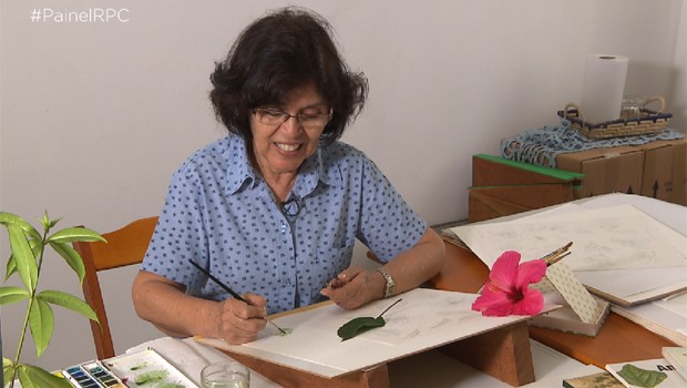 Painel RPC fala com a ilustradora botânica Diana Carneiro (Foto: Reprodução/RPC)