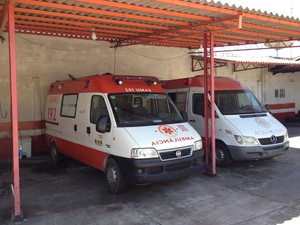 Ambulâncias do Samu em Macapá (Foto: John Pacheco/G1)