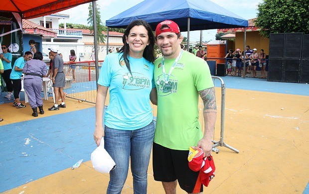 Ronys Torres durante corrida em Manacapuru (Foto: Emanuel Mendes Siqueira/Sejel)