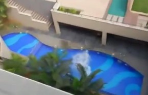 Jovem Se Arrisca Ao Saltar Do Topo De Predio De 5 Andares Em Piscina Planeta Bizarro G1