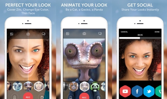 Transforme selfies em vídeos e fotos divertidas (Foto: Divulgação/AppStore)