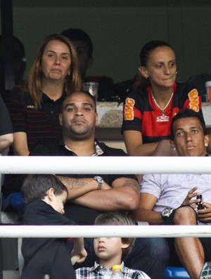 Adriano e Patricia Amorim Flamengo x Botafogo (Foto: Luciano Belford / Futura Press)