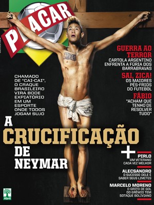 Neymar estampou a capa da revista "Placar"  em outubro de 2012 (Foto: Reprodução/Revista Placar)