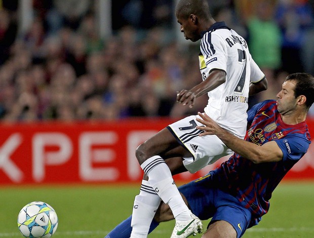 ramires mascherano chelsea x barcelona (Foto: EFE)