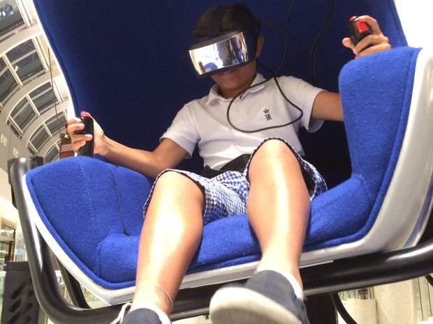 Simulador de realidade virtual. (Foto: Divulgação)