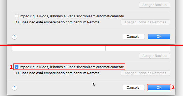 Configurando o iTunes para não sincronizar automaticamente (Foto: Reprodução/Edivaldo Brito)