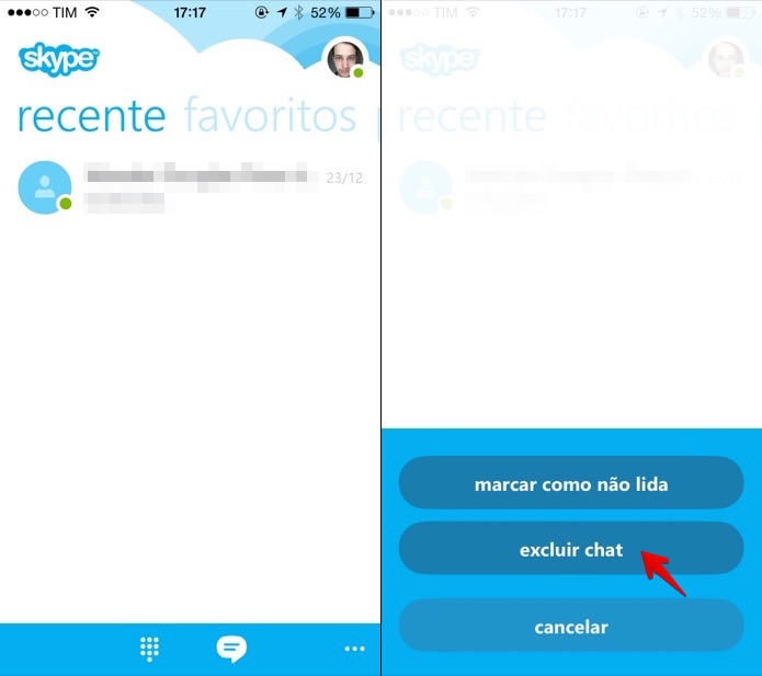 Apagando o histórico de conversas no iOS (Foto: Reprodução/Helito Bijora)