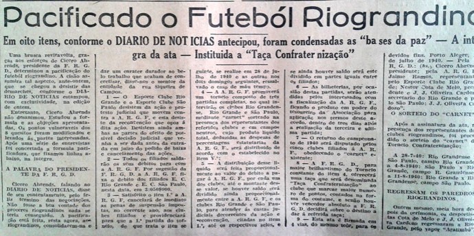 Taça cortada dividida - Reprodução Diário de Notícias (Foto: Reprodução)