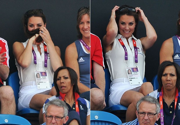 Kate Middleton quase mostra demais (Foto: Getty Images)