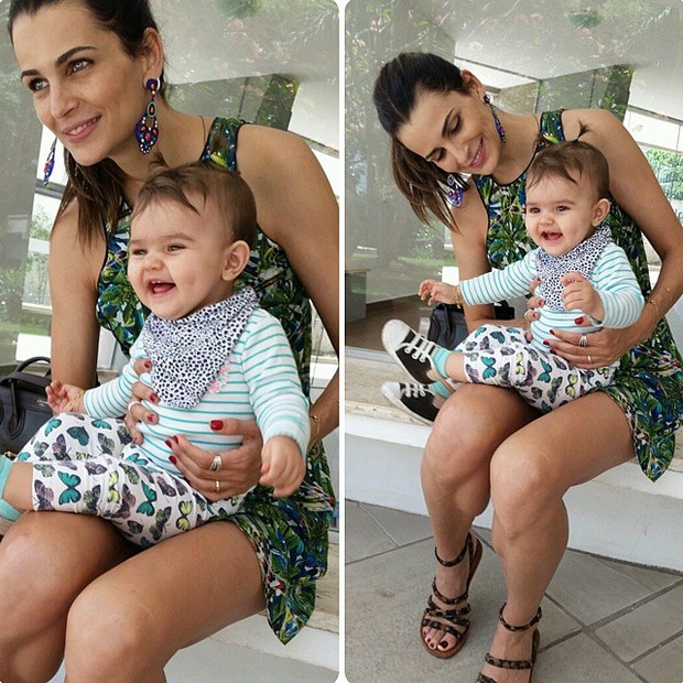 Fernanda Motta com a filha (Foto: Instagram / Reprodução)