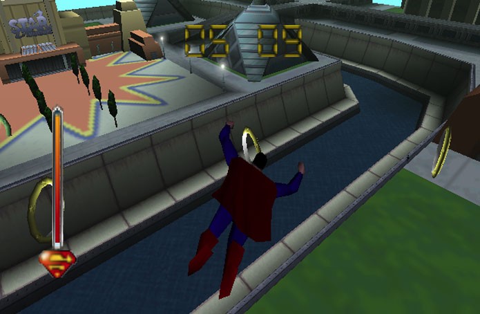 O medonho Superman 64 (Foto: Divulgação/Titus Software)