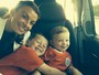 Coleen, mulher do atacante inglês  Rooney, posta foto com os filhos