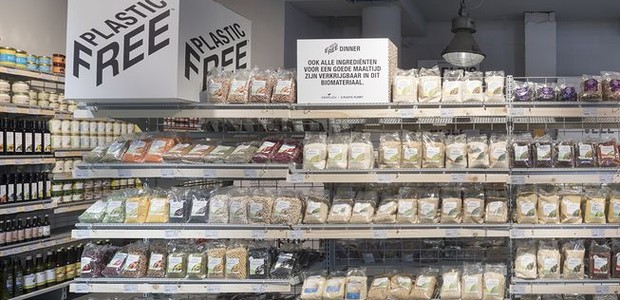 Rede holandesa de supermercados Ekoplaza disponibiliza mais de 1300 produtos totalmente livre de plástico, seja em sua composição ou em sua embalagem (Foto: Ekoplaza/Reprodução)