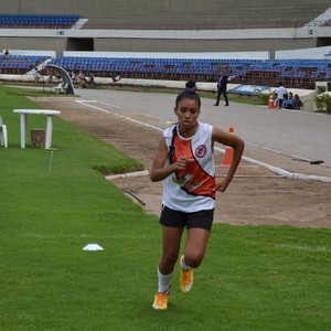Ingryd, jogadora da União Desportiva de Alagoas (Foto: Jota Rufino/GloboEsporte.com)