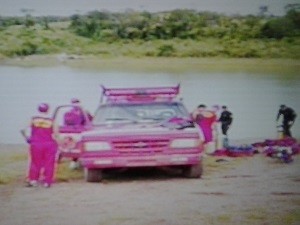 Três crianças da mesma família morrem em naufrágio no Lago Corumbá III, em Luziânia, Goiás (Foto: Reprodução/TV Anhanguera)