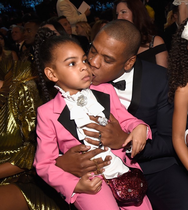 Blue Ivy e Jay Z no Grammy (Foto: Agência Getty Images) Blue Ivy e Jay Z no Grammy (Foto: Agência Getty Images)