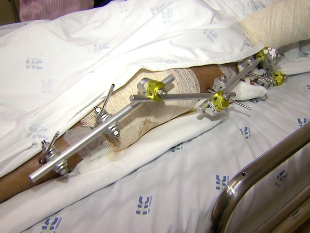 Atingido por seis tiros, Lúcio Flávio de França permanece internado em Ribeirão Preto (Foto: Reprodução/EPTV) Atingido por seis tiros, Lúcio Flávio de França permanece internado em Ribeirão Preto (Foto: Reprodução/EPTV)